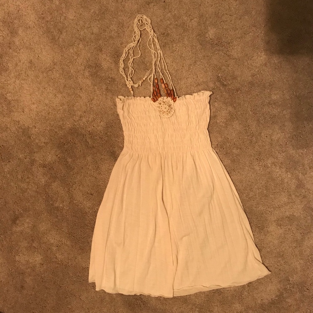 Cream beaded halter